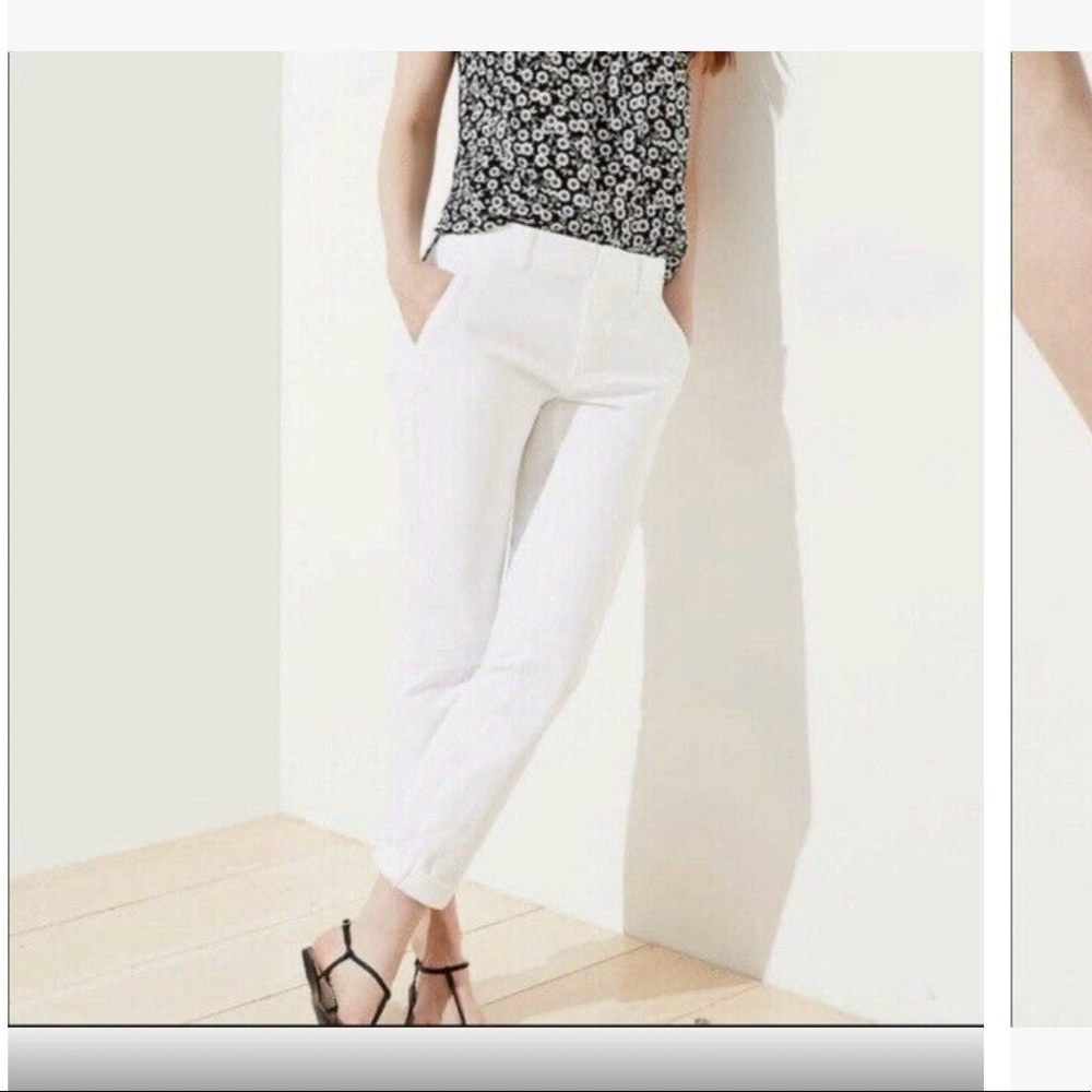 Loft Fray-Hemmed Chino